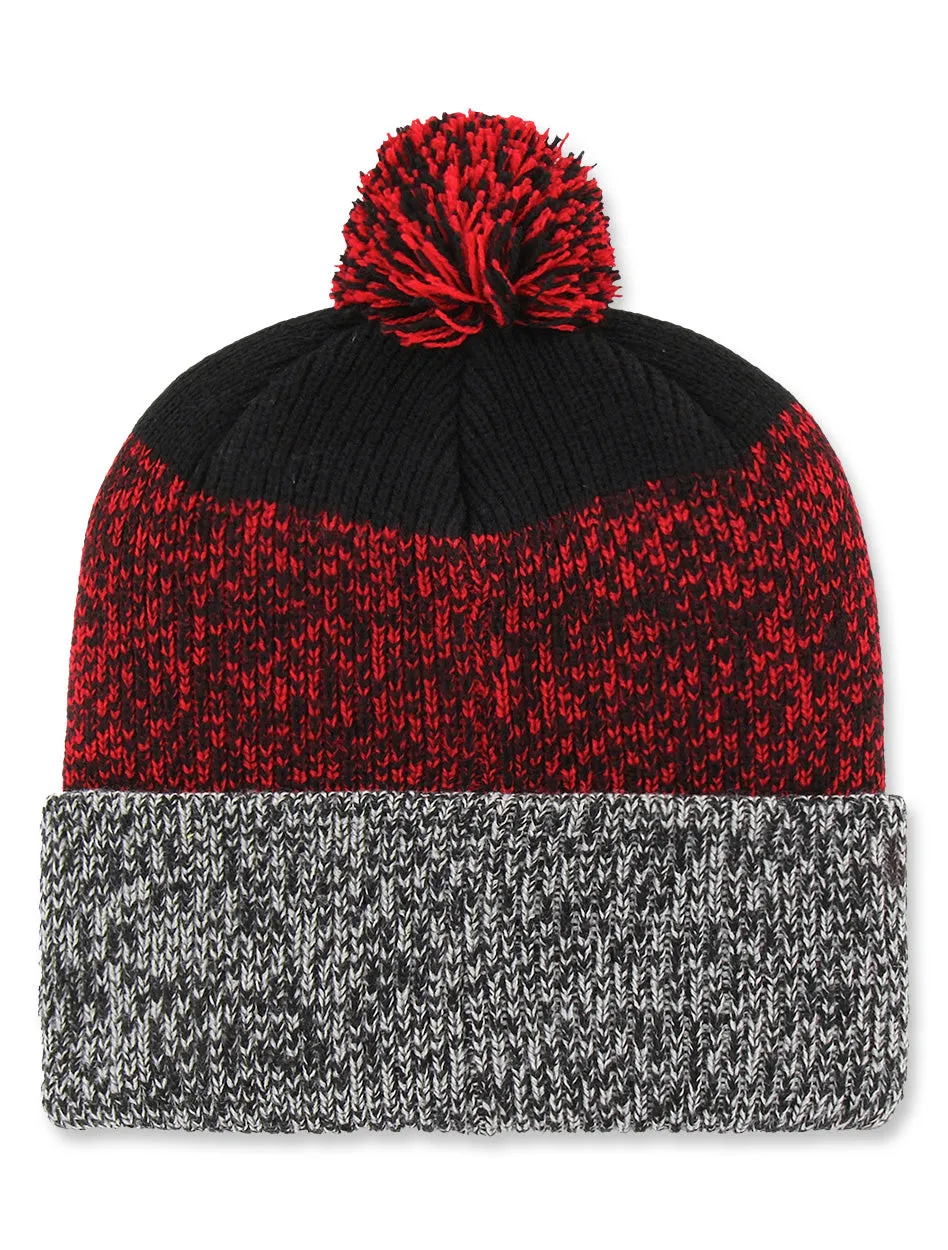 Texas Tech 47 Brands "Black Static" Cuff Knit Beanie with Pom