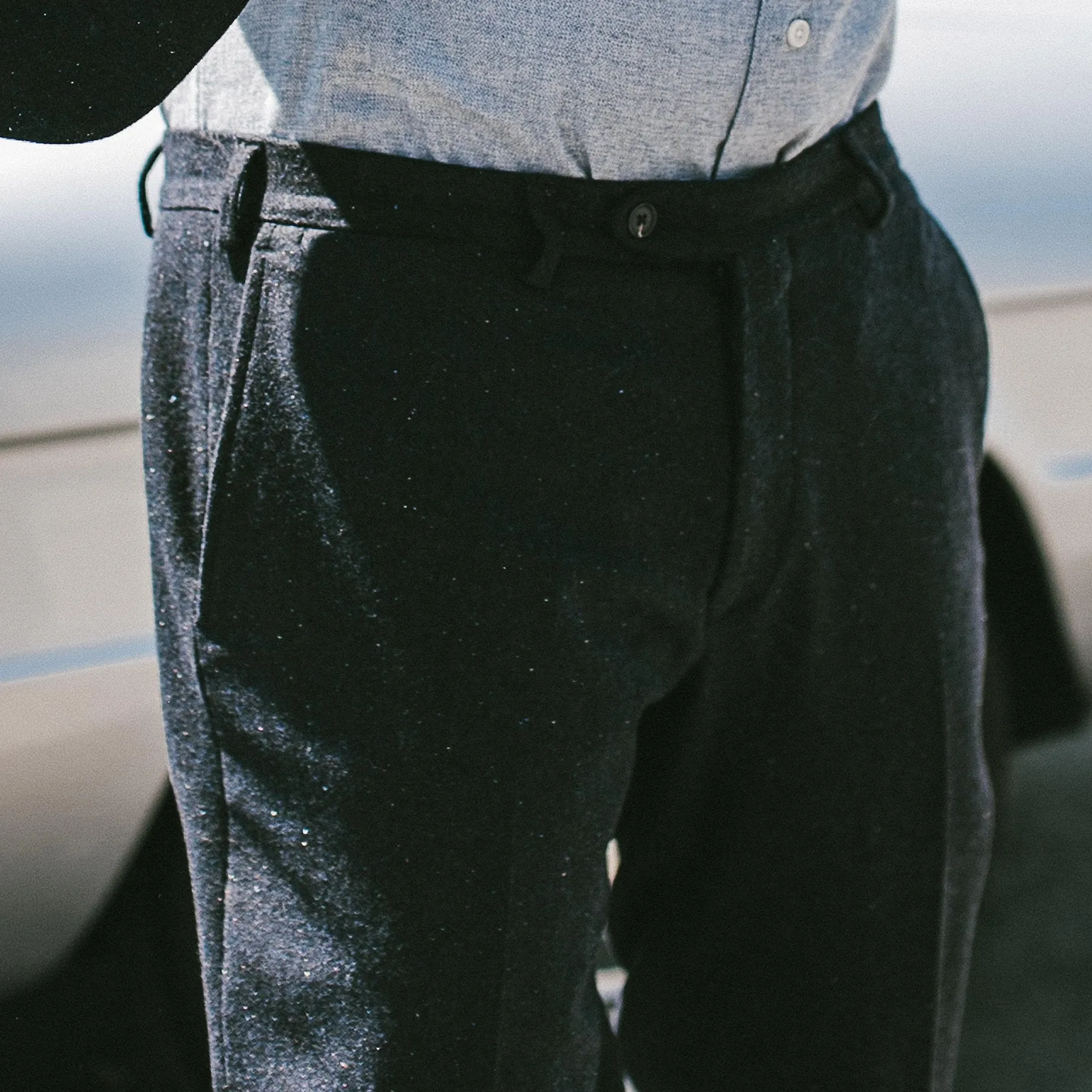 The Telegraph Trouser in Navy Donegal