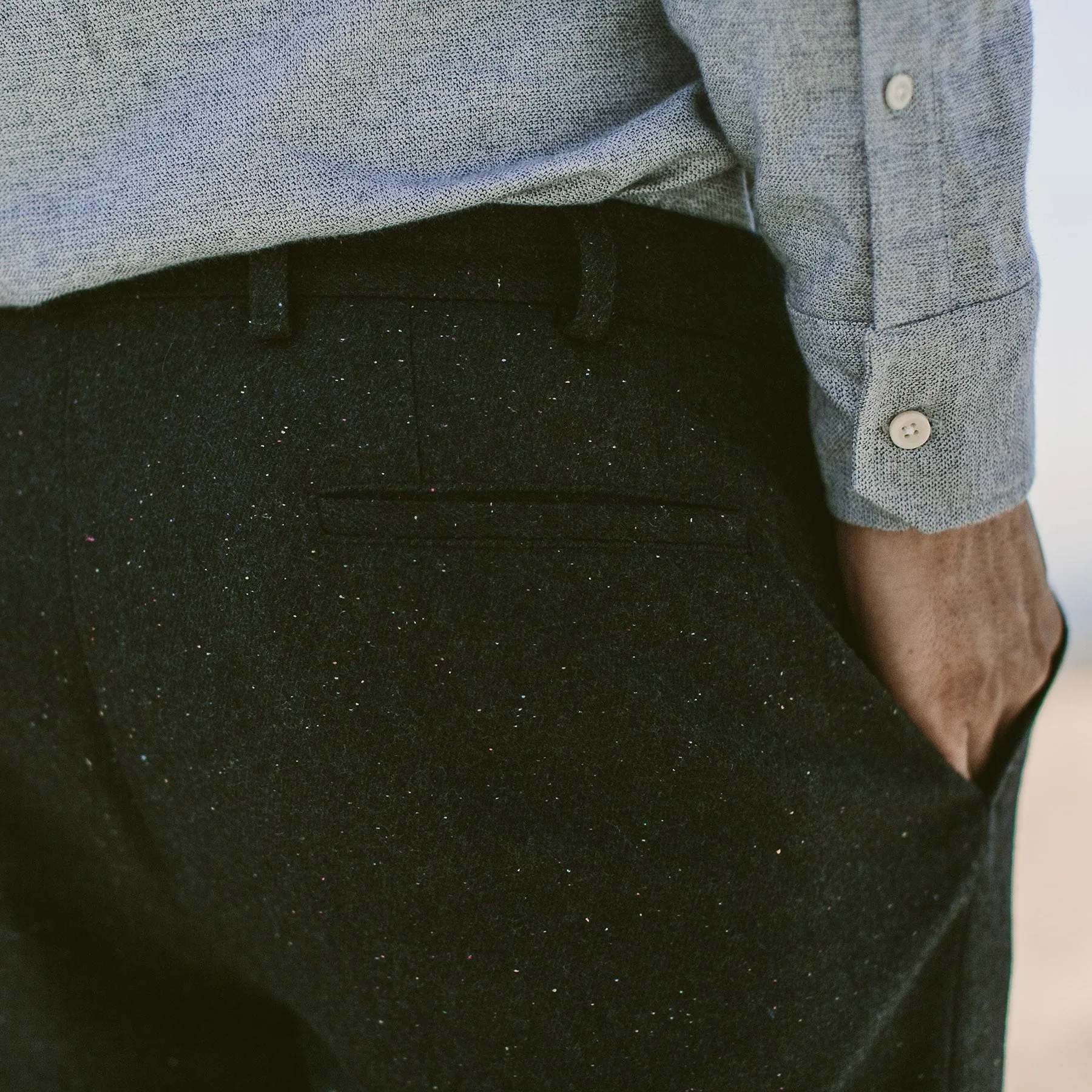 The Telegraph Trouser in Navy Donegal