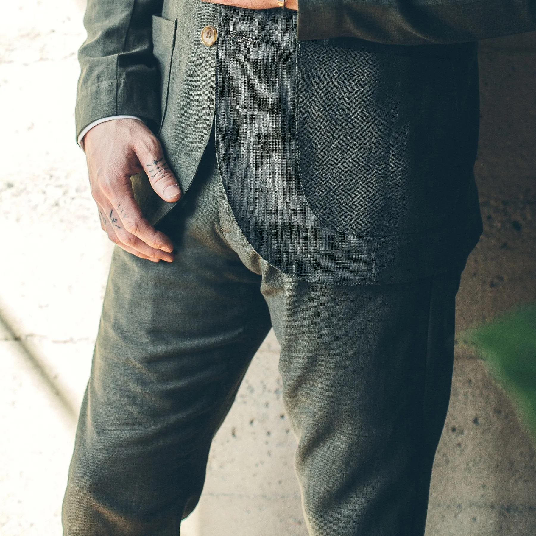 The Telegraph Trouser in Olive