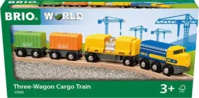 Three-Wagon Cargo Train