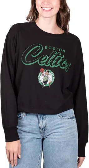 Ultra Game NBA Official Women's Super-Soft Crop Top Shirt, Boston Celtics|Boston Celtics