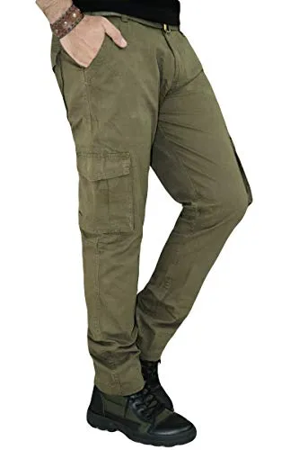 Urban Legends Men's Regular Fit Cargos (#R17R21BY169_Green_34)