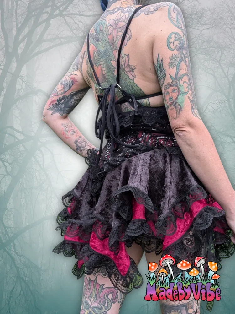 Vampira Dress - One of a Kind - Size Large