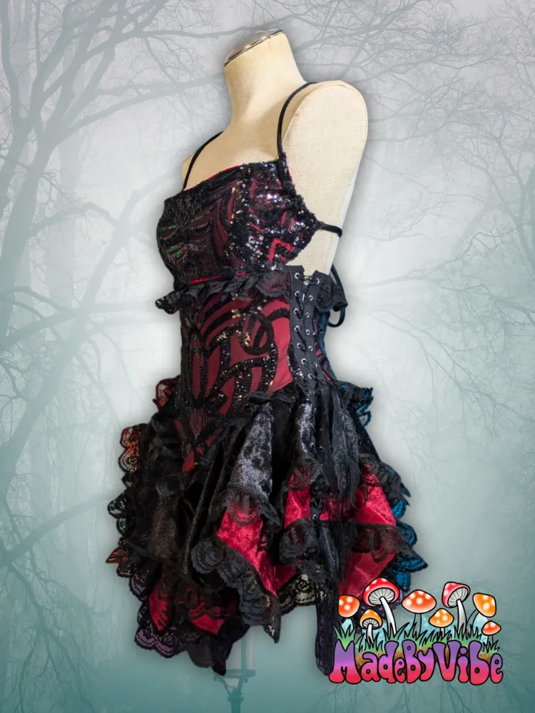 Vampira Dress - One of a Kind - Size Large