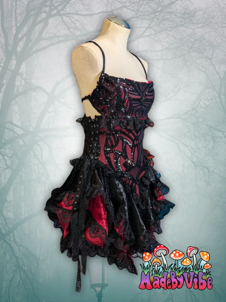 Vampira Dress - One of a Kind - Size Large