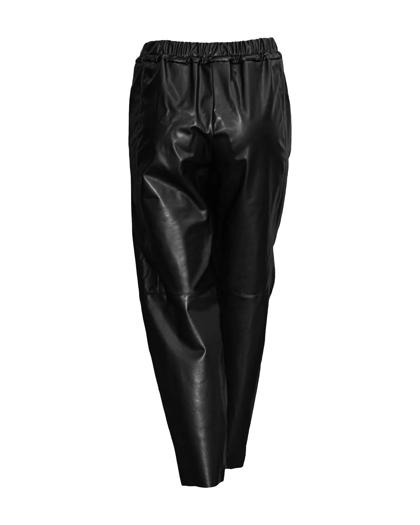 Vegan Leather Pull On Pants