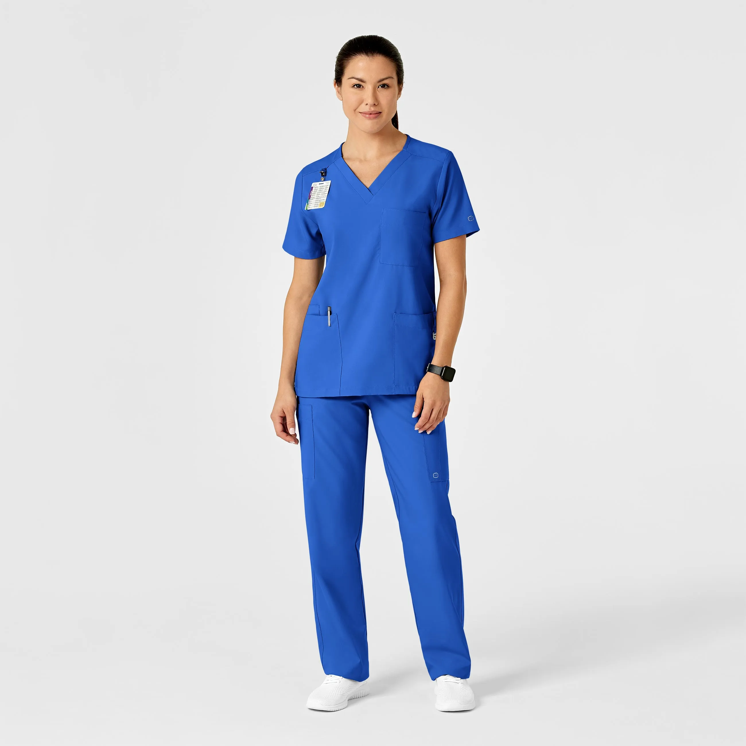 W123 Unisex Multi-Cargo Scrub Pant - Royal