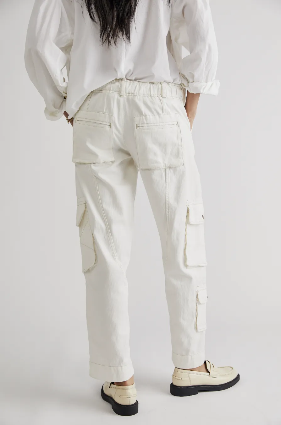 White Cargo Pants