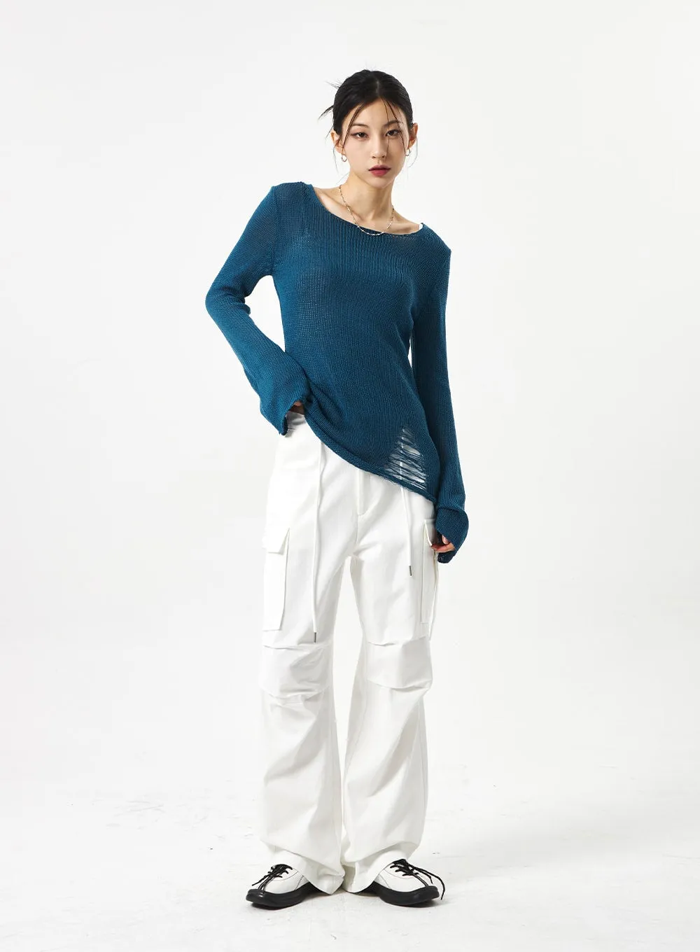 Wide Cargo Pants CA311