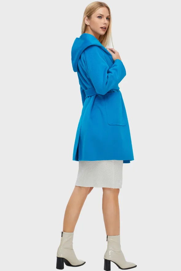 Women's Wool Hooded Coat