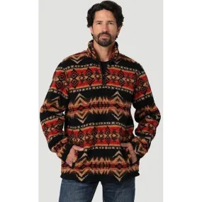 Wrangler Men's Cappuccino Quarter Zip Sherpa Pullover